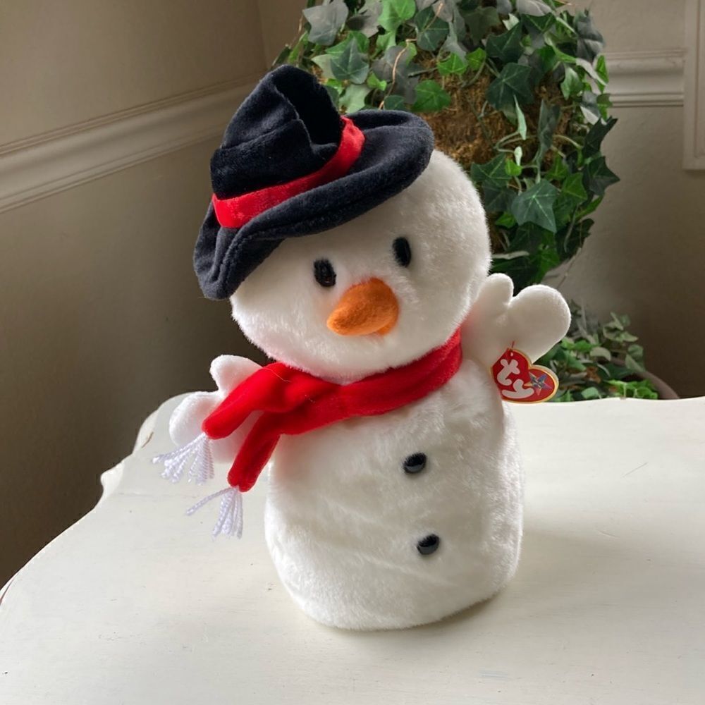 New Ty Beanie Buddies Collection Snowball Snowman